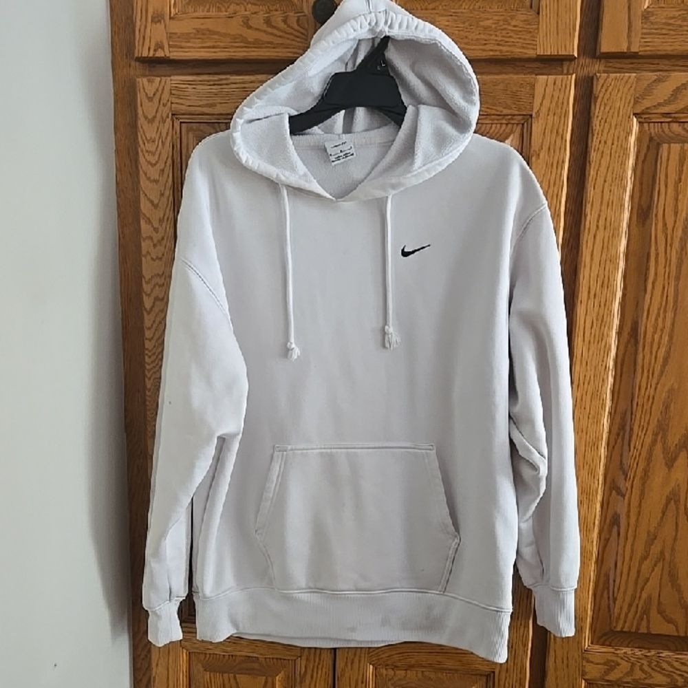Nike Unisex Medium White Hoodie Medium As Is Womens Hoodie Top